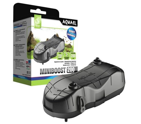 Aquael Miniboost 200 Air Pump-Twin O/Let