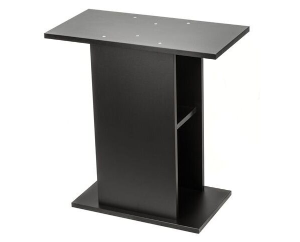Leddy 60cm Black Pedestal Stand & Shelf