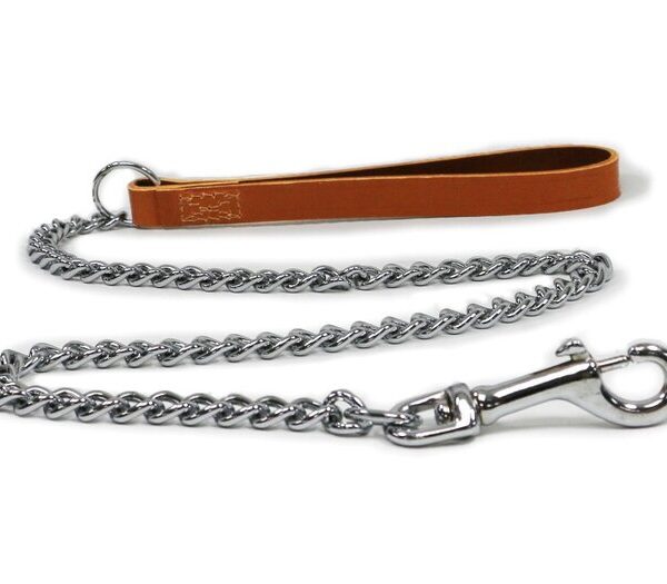 Heavy Chain Lead Tan 90cm