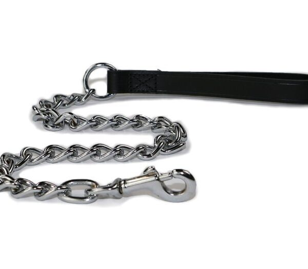 Extra Heavy Chain Lead Black 80cm