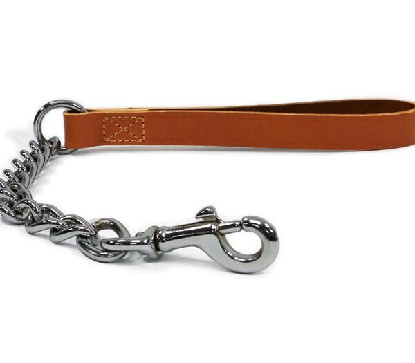 Extra Heavy Chain Lead Tan 50cm