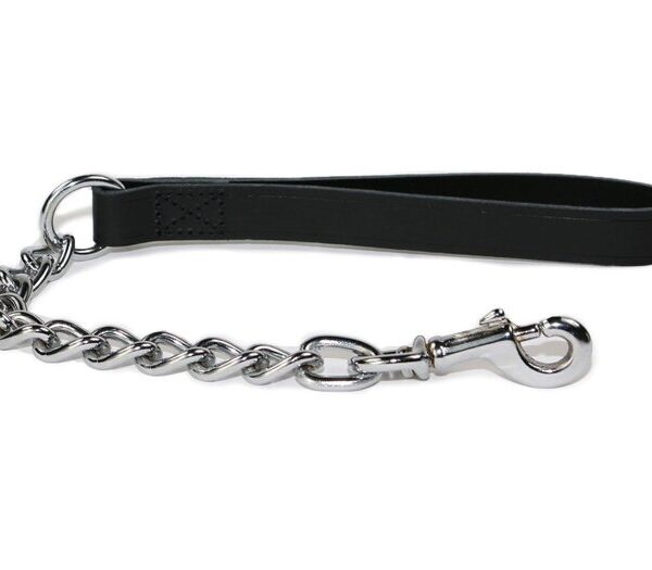 Extra Heavy Chain Lead Black 50cm