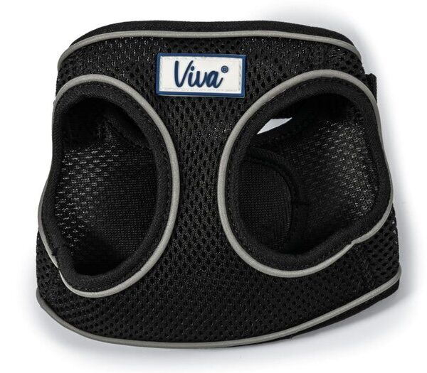 VIVA Step in Mesh Dog Harness Black Sml