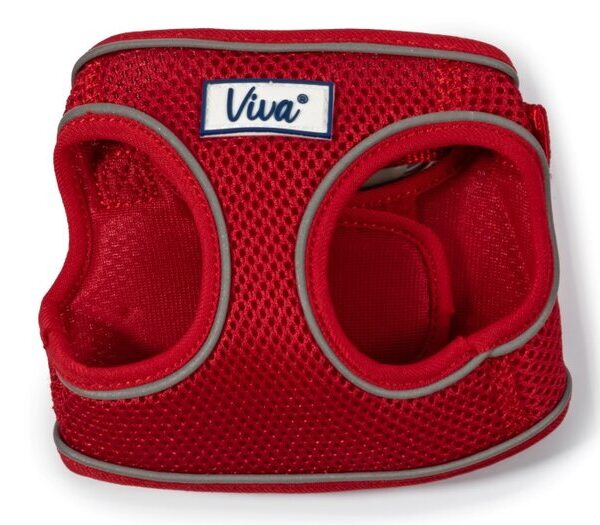 VIVA Step in Mesh Dog Harness Red Sml