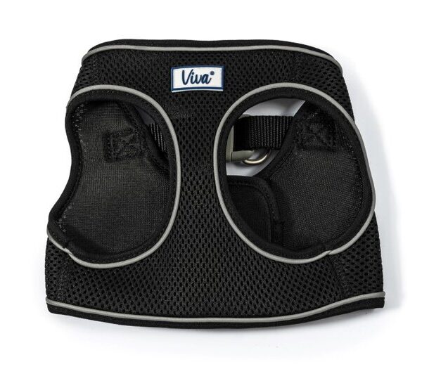 VIVA Step in Mesh Dog Harness Black S/M