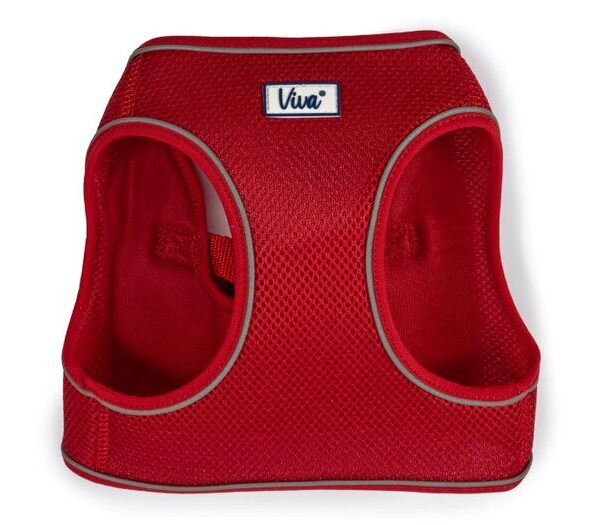 VIVA Step in Mesh Dog Harness Red Med