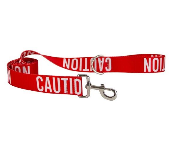 40mm Awareness Lead Red - Caution