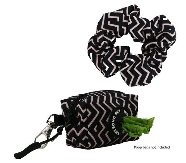 SOHO Zigzag Poop Bag Holder & Scrunchie