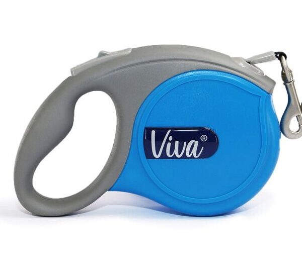 VIVA Retract 5m Tape Lead Med Blue 30kg