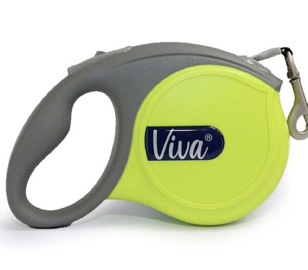 VIVA Retract 5m Tape Lead Lg Lime 50kg