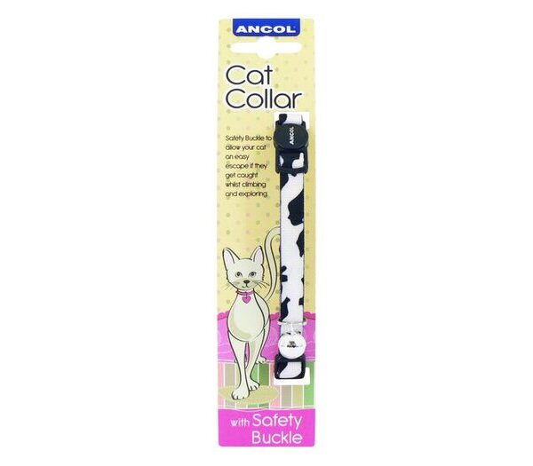 Camoflage Cat Collar Black/White