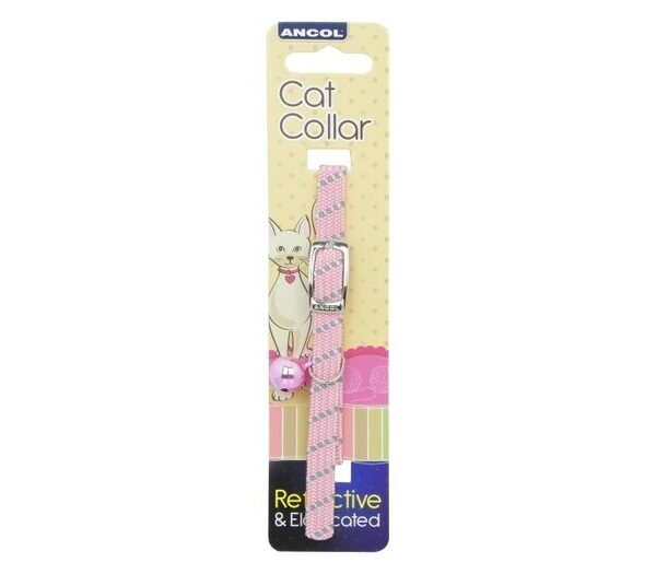 Reflective Softweave Cat Collar Pink