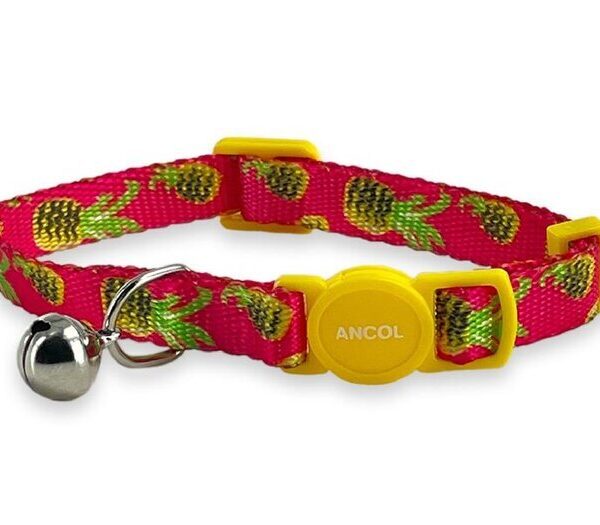 Pineapple Print Safety Cat Collar