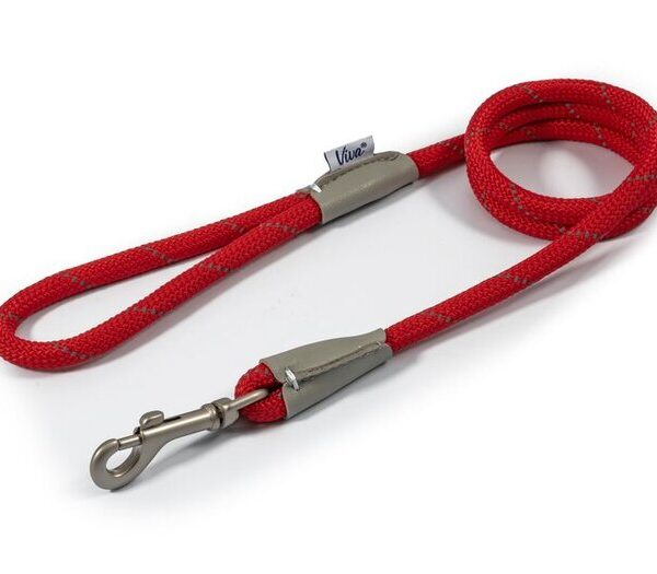 VIVA Rope Snap Lead Red 10mmx1.07m