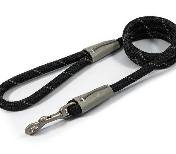 VIVA Rope Snap Lead Black 12mmx1.07m