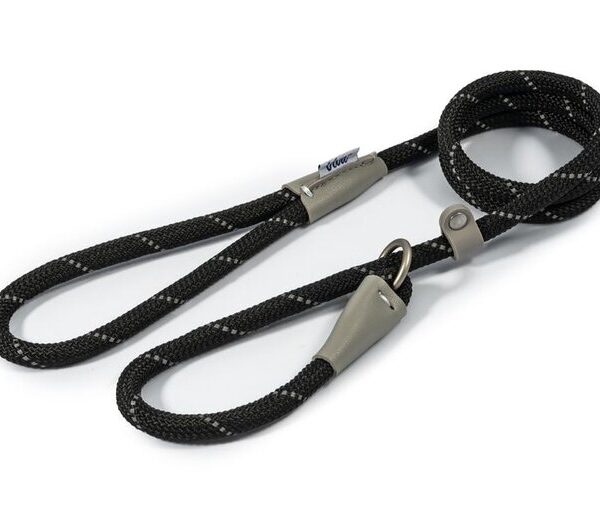 VIVA Rope Slip Lead Black10mmx1.2m