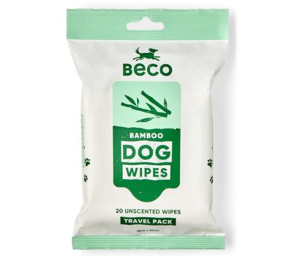 BECO Bamboo Travel Wipes Unscented 20pk