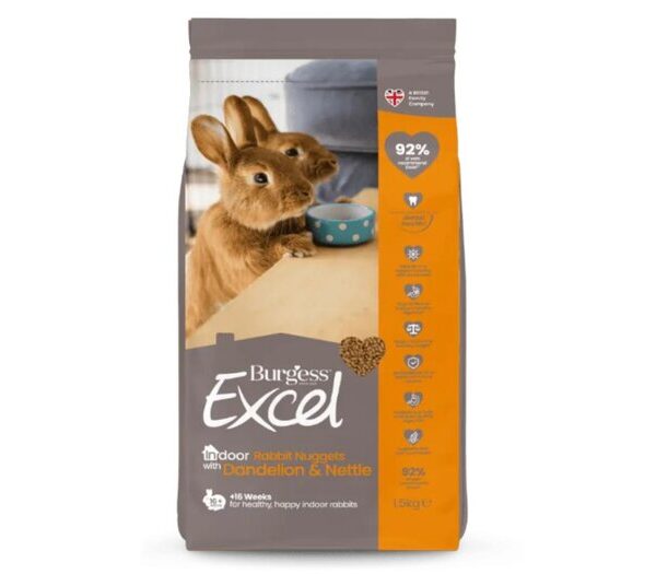 Burgess Excel Indoor Rabbit Nuggets1.5kg