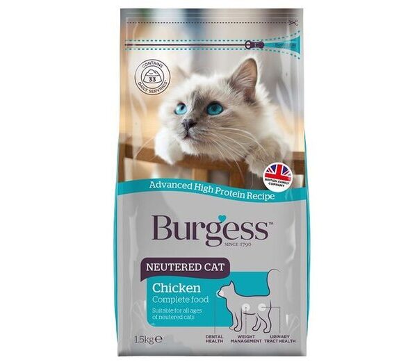 Burgess Neutered Cat 1.5kg