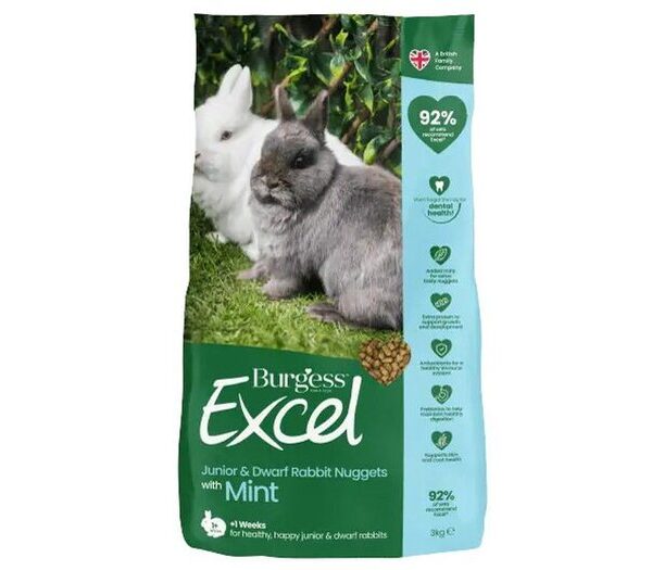Burgess Excel Junior & Dwarf Rabbit 3kg