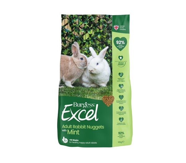 Burgess Excel Rabbit Adult Mint 10kg