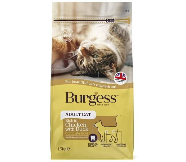 Burgess Cat Adult Chicken & Duck 1.5kg