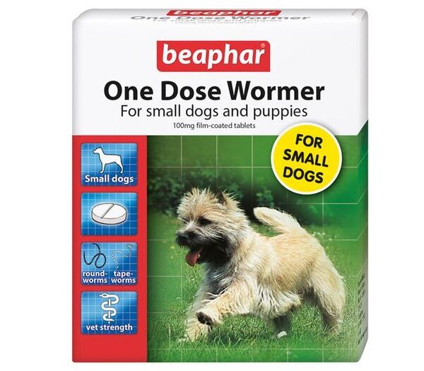 NI Vm Bea One Dose Worm Sml Dog/Pup3tab
