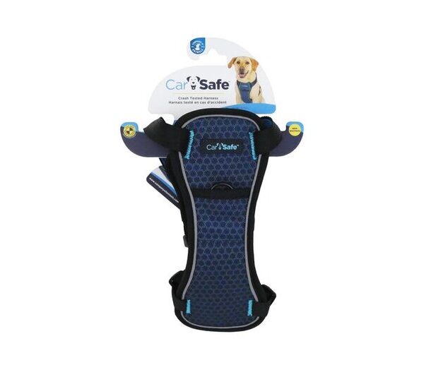 Carsafe Dog Harness Blue Small Crashtest