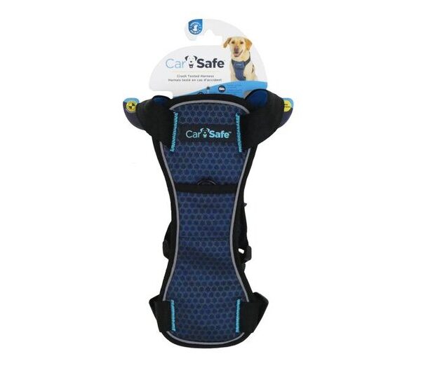 Carsafe Dog Harness Blue Medium Crashtst