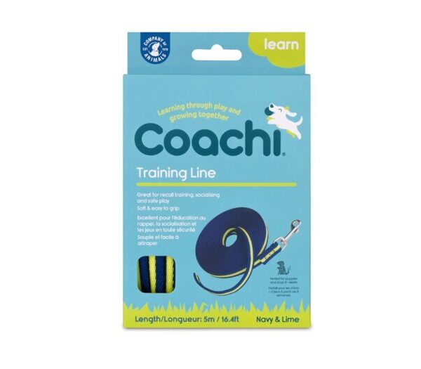 Coachi Training Line Navy & Lime 5m