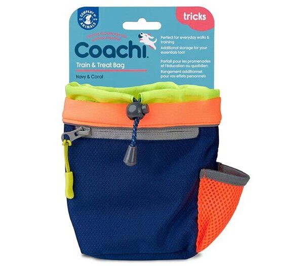 Coachi Train & Treat Bag Navy & Coral