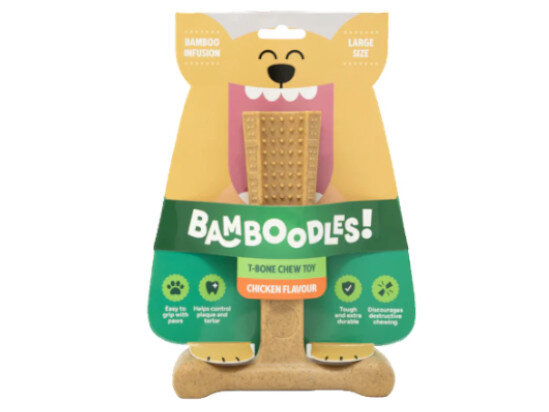 Bamboodles T-Bone Chew Small Chicken 4"
