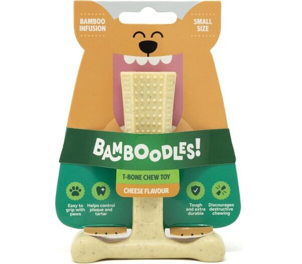 Bamboodles T-Bone Chew Small Cheese 4"
