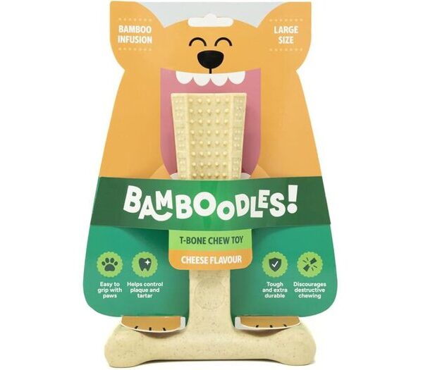 Bamboodles T-Bone Chew Large Cheese 7"