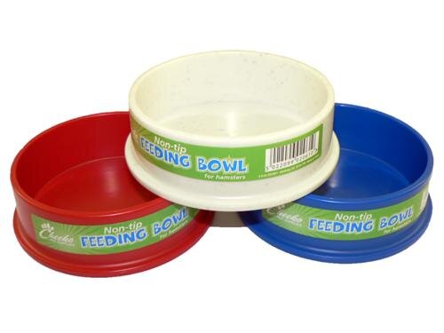 Cheeko Non Tip Plastic Bowl Hamster 8cm