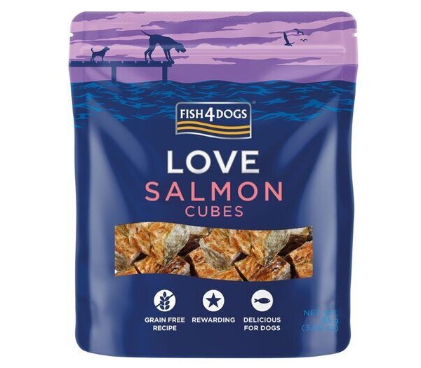 F4d Love Salmon Cubes 85g