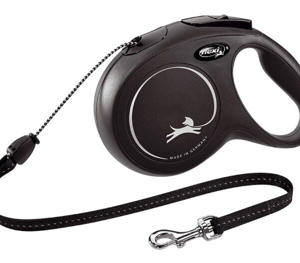 FLEXI Classic Cord Black Med 8m