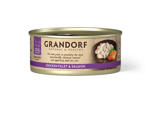 Grandorf Cat Chicken & Salmon 70g
