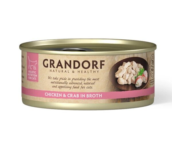 Grandorf Cat Chicken & Crab Fillet 70g