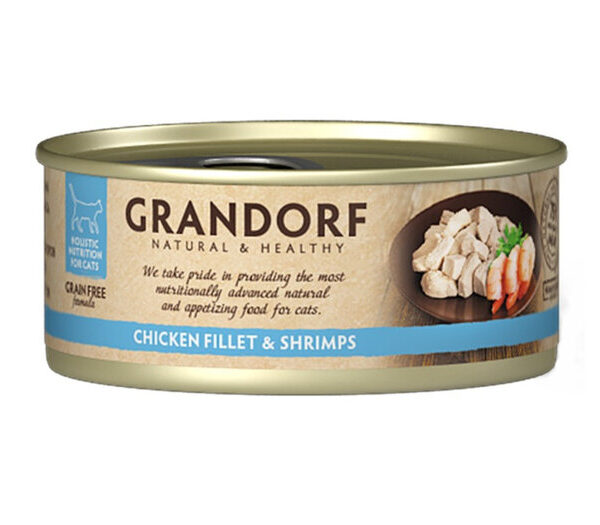 Grandorf Cat Chicken & Shrimp 70g Tin