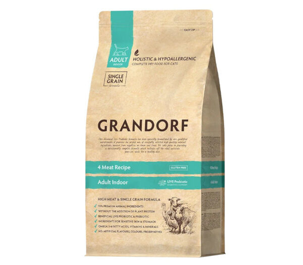Grandorf Sg Indoor Cat 4 Meat 2kg