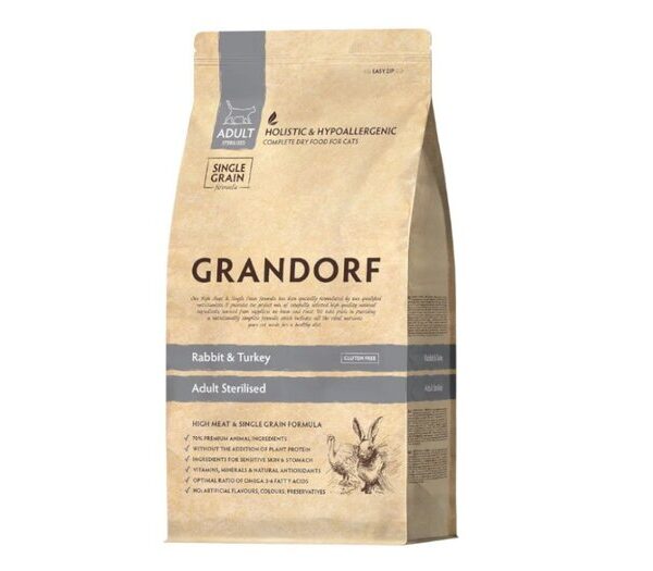 Grandorf Sg Sterlized Cat Turkey 2kg