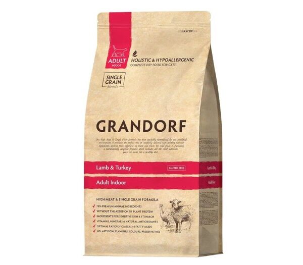 Grandorf Sg Indoor Cat Lamb & Turkey 8kg