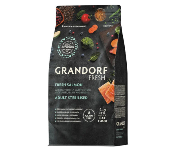 Grandorf Gf Sterilsed Cat Salmon 400g