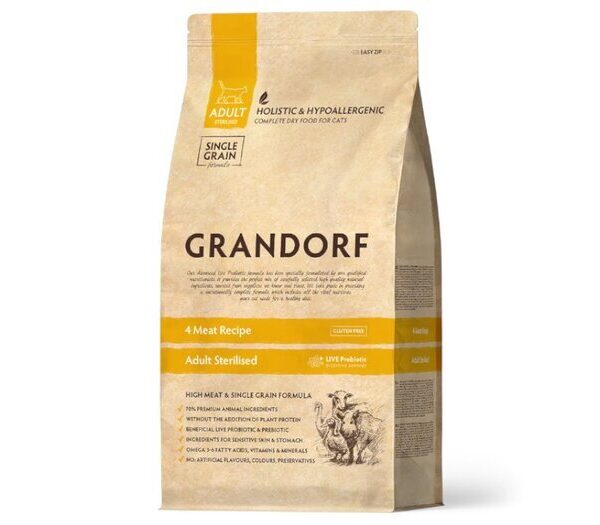 Grandorf Sg Cat Sterilized 4 Meat 8kg
