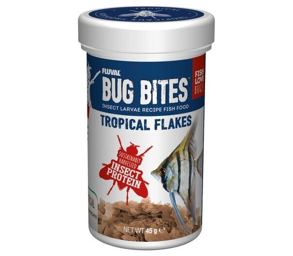 Fluval Bug Bites Tropical Flakes 45g