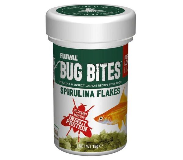 Fluval Bug Bites Spirulina Flakes 18g