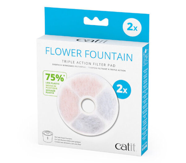 CATIT Fountain Triple Action Filter, 2pk