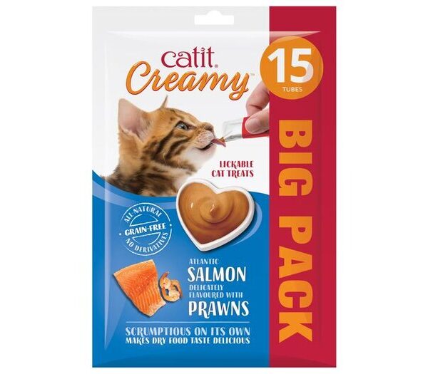 CATIT Creamy Treats Salm & Prawn 15pk