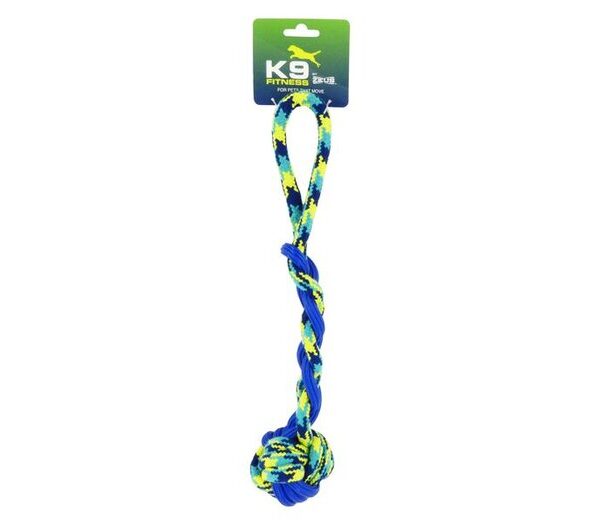 ZEUS Rope & Tpr Ball Tug 16"